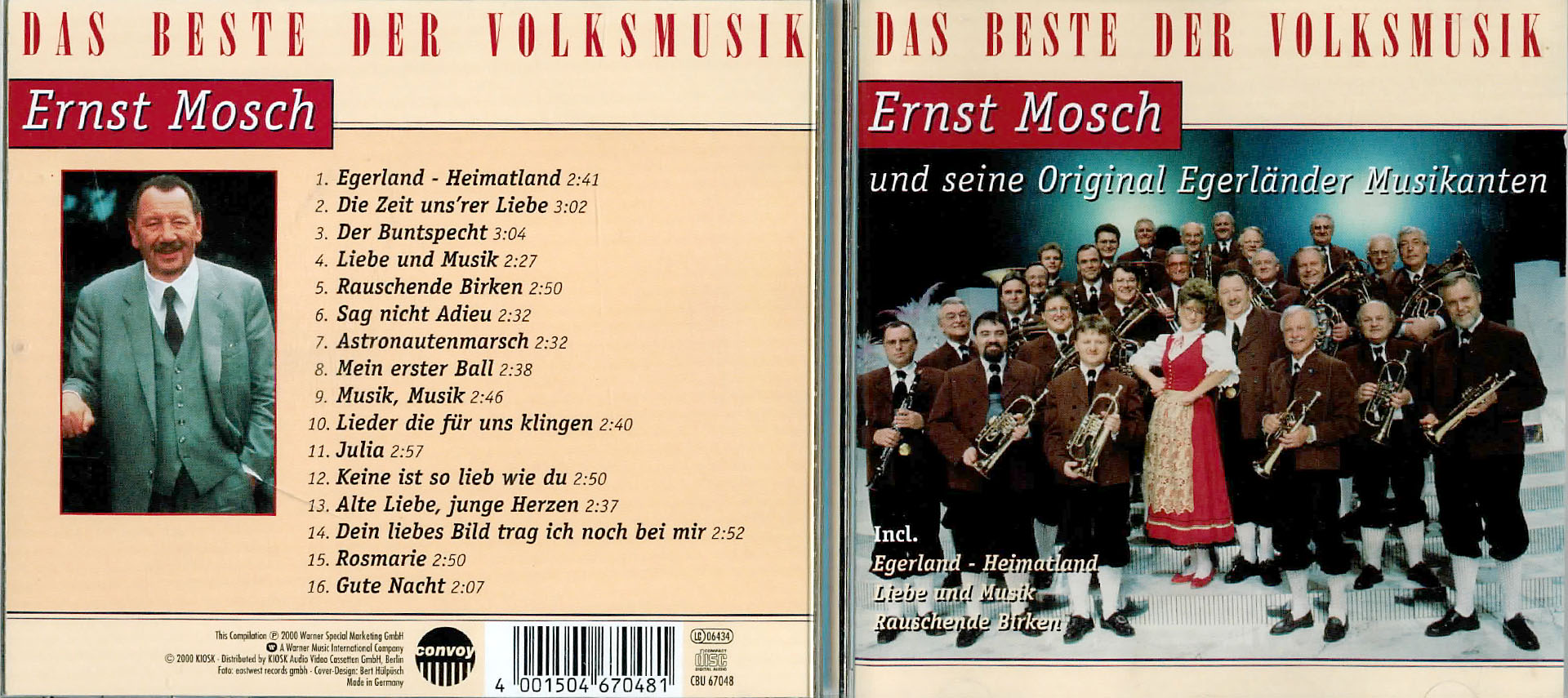 Das Beste der Volksmusik - Ernst Mosch und seine Original Egerländer Musikanten